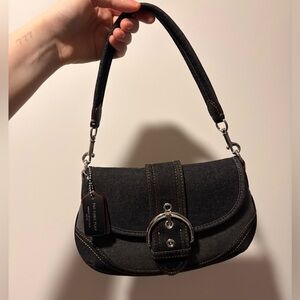 Coach denim soho shoulder bag!